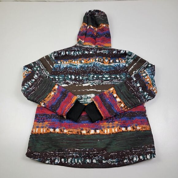 Cellabie Aztec Hoodie Button Up Long Sleeve Multicolor sz 2XL - Picture 9 of 10